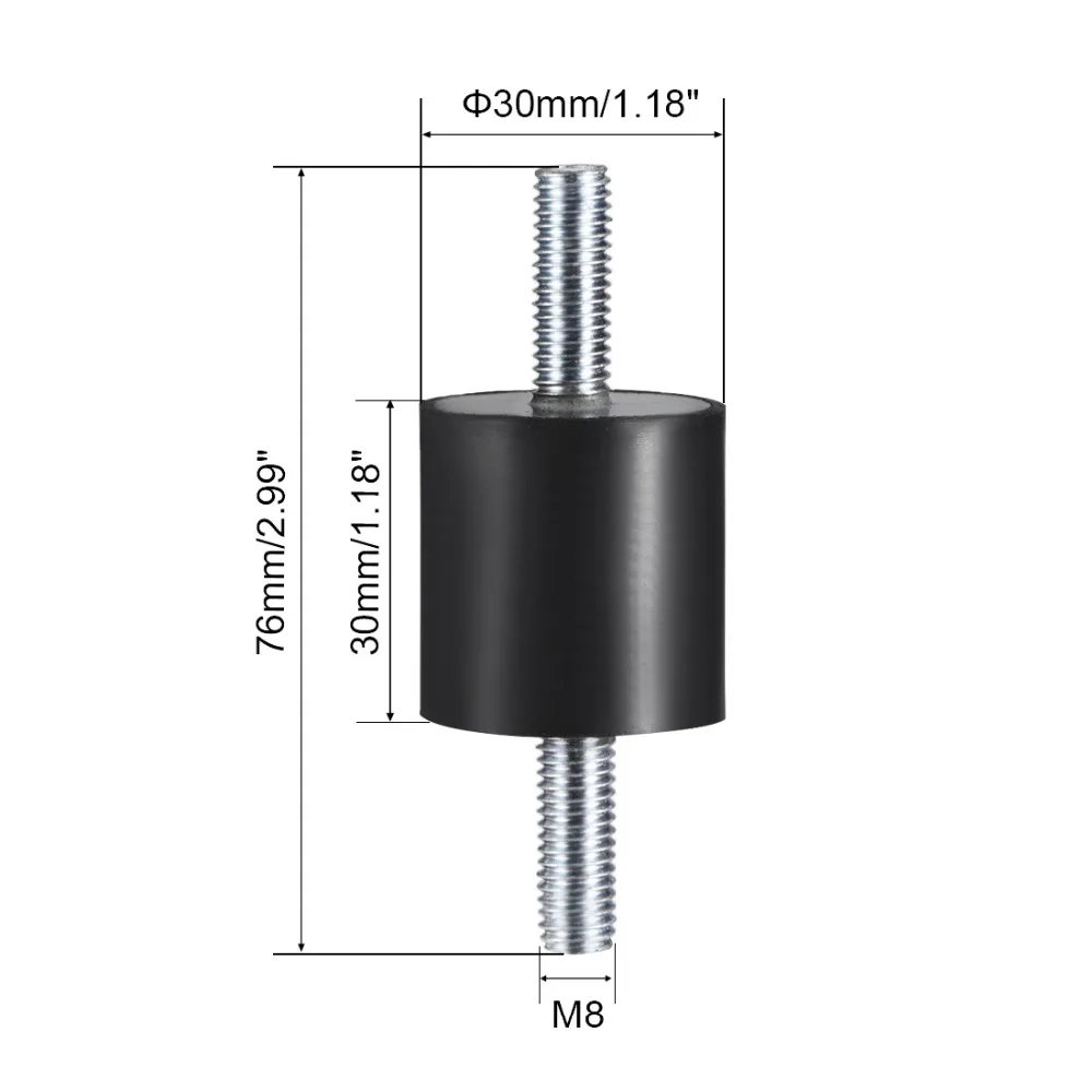UXCEL 4 шт. женские резиновые крепления вибрационные изоляторы заменяет антивибрационные колодки плоские Silentblock базовый блок 9 размеров дюбели