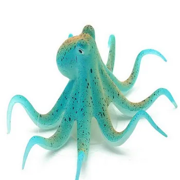 

Fish Tank Fluorescent Artificial Octopus Aquarium Ornament with Suction Cup Fish Tank Decoration