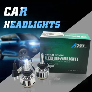 

XIANGSHANG All-in-One Super Bright LED H7 Car Headlight Conversion Kit 66W 6000lm COB Auto Headlamp Fog Lamp 6000K play and plug