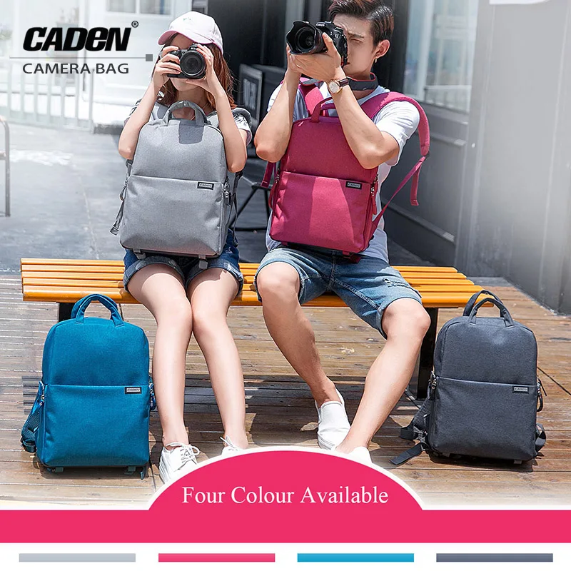 

CADeN Camera Case Bag Digital Camera Backpack Waterproof Laptop 14" School Travel Bags for Canon Nikon Sony Fujifilm Panasonic
