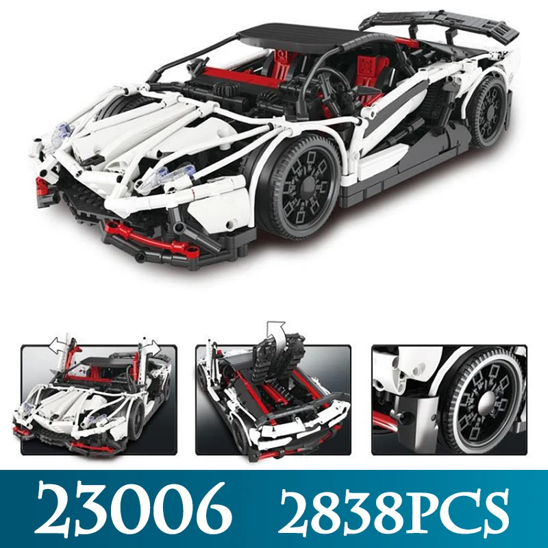 

Technic Series 23006 2838pcs The Hatchback Type R Set Model Building Blocks Compatible LegoINGLYS Educational Toys For Boy