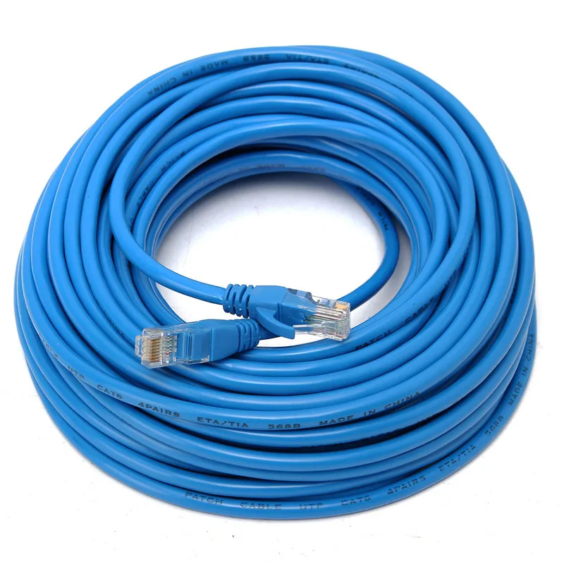 

20M RJ45 Cat 5 65FT Ethernet Cable for Cat5e Cat5 RJ 45 Internet Network Patch LAN Blue Cable Connector For Router DSL Modem