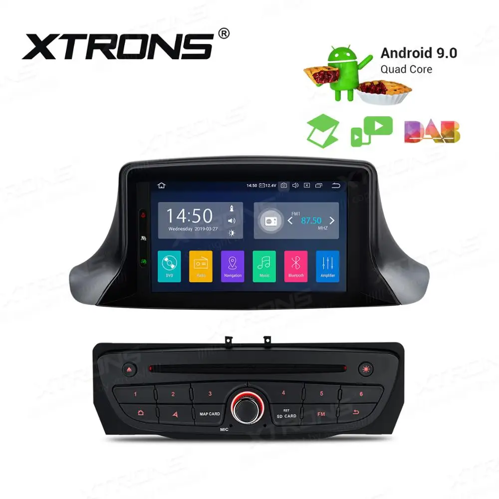 Автомобильный DVD плеер XTRONS 7 дюймов Android 9 0 2 Гб ОЗУ 16 ПЗУ стерео GPS навигация для