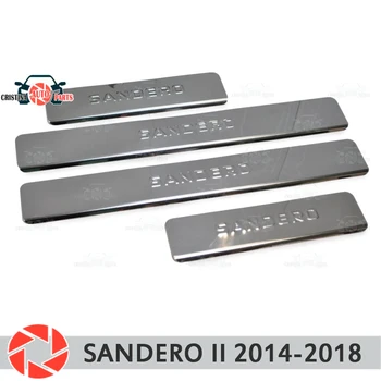 

Door sills for Renault Sandero 2014-2018 step plate inner trim accessories protection scuff car styling decoration