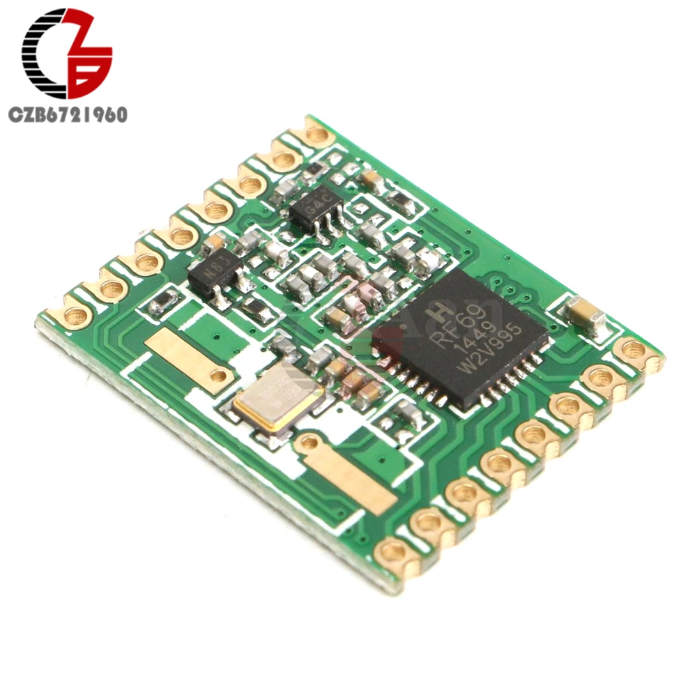 

RFM69HW 868Mhz Transceiver Module High Integrated Hope RF Wireless 868S2 SPI DC 1.8-3.6V 0-800M Range