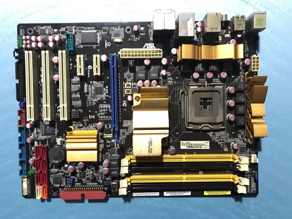 Разъем LGA 775 для ASUS P5Q оригинальная б/у настольная плата Intel P45 материнская DDR2 USB2.0