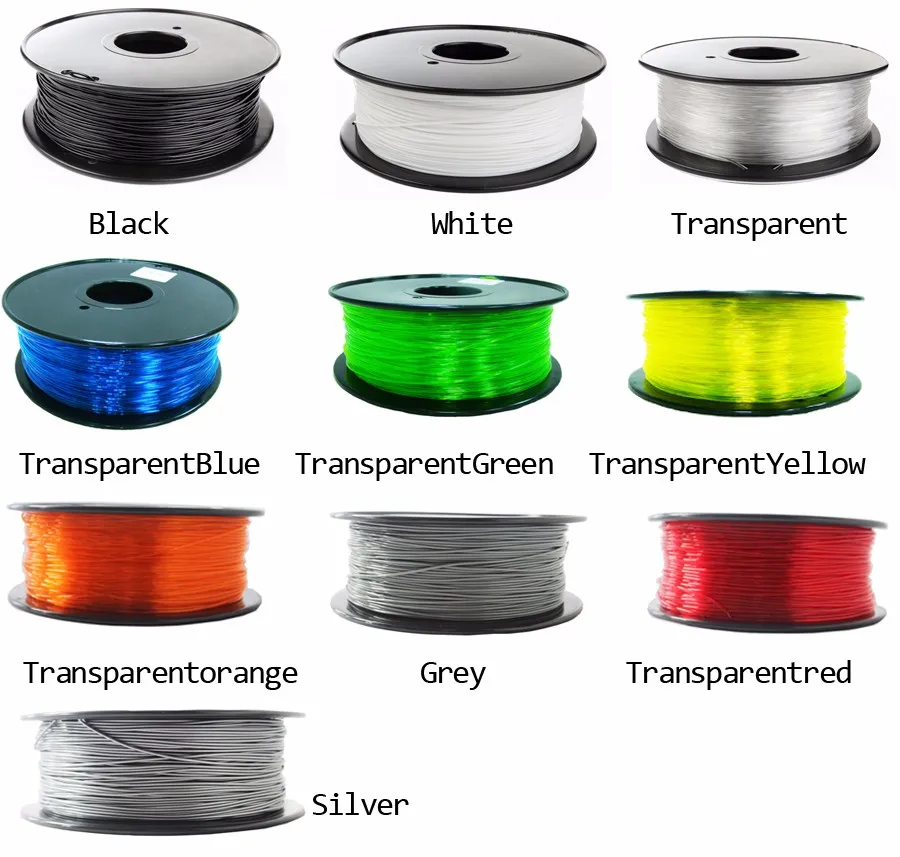 PETG 3D Printer filament 1.75mm 1kg/0.5Kg with spool good quality plastic 3d printing filament high strength 3d printer filament 1 pc 3d printer parts transparent reel filament 1kg spool plastic bobbin