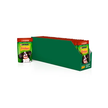 

A set of wet food Friskies for adult dogs, with a lamb, Pouch, 85 gx 24 pcs.