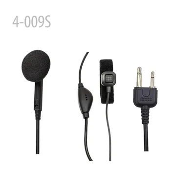 

4-009S Earpiece Mic With Finger PTT (S Plug) for IC-U16 IC-4008 IC-4088A