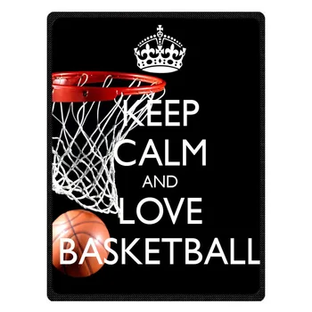 

Hot Sale Kintting Blankets Love Basketball Manta Fleece Blanket Sofa/Bed/Plane Travel Plaids Bedding bedspread