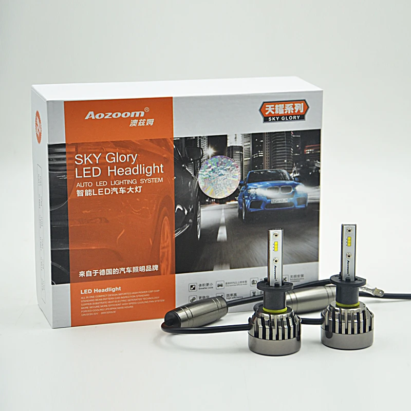 AOZOOM Xe New LED Đèn Pha H1 H11 H7 9005 9006 9012 H4led headlight h1