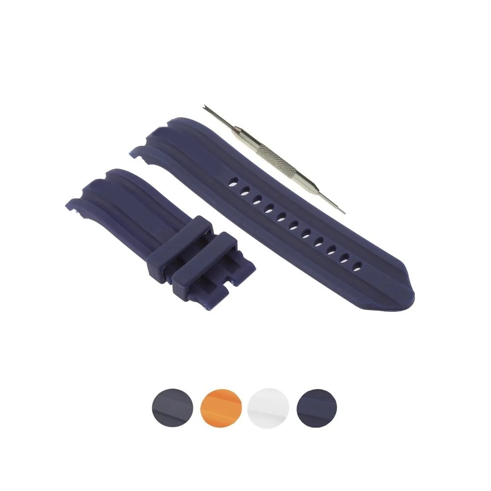 Резиновый ремешок для часов MDNEN 24 мм подходит Nautica A15574G A15565G N14601G +