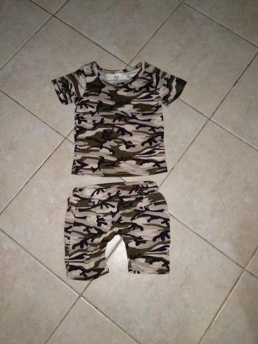 Camouflage Toddler Kids T-shirt Tops+Pants Clothes Set 