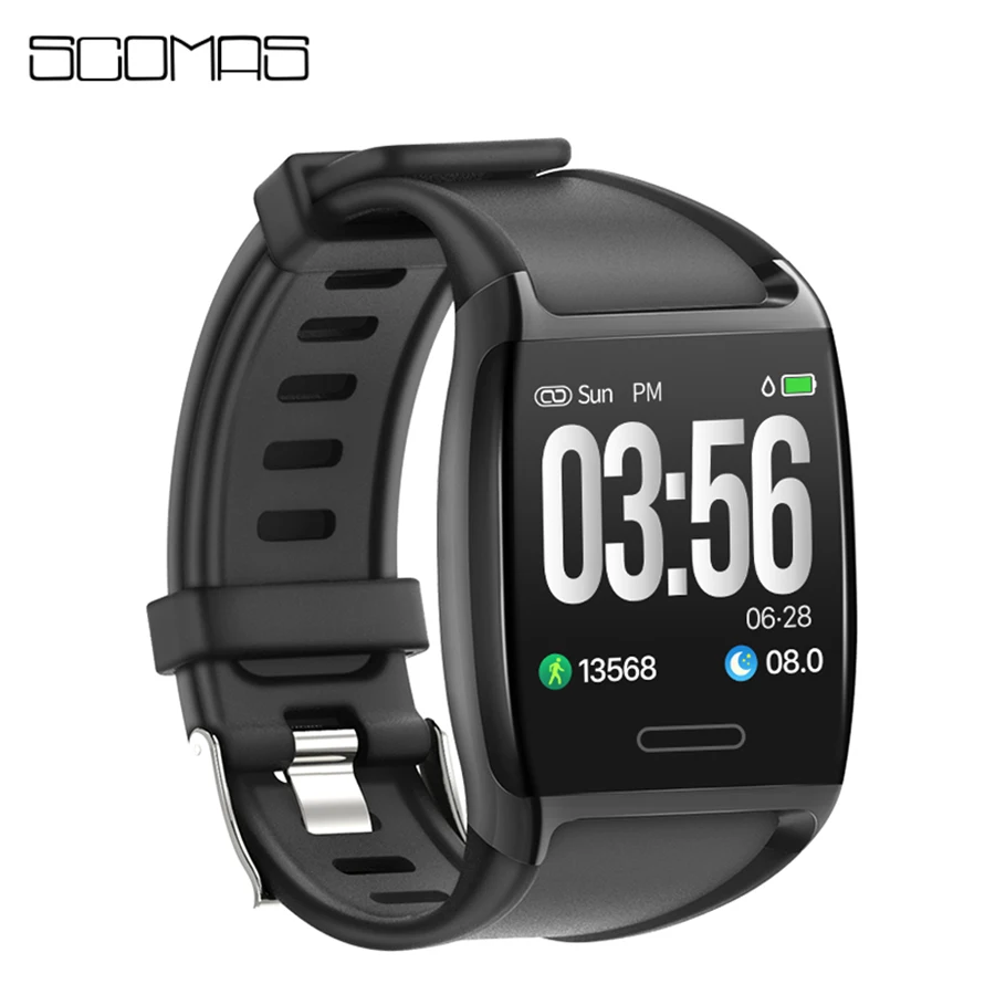

SCOMAS New V2 Smart Watch 1.3 Inch IPS Screen Heart Rate Blood Pressure Monitor IP67 waterproof Men Women Smartwatch