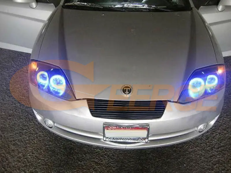 Для hyundai Tiburon 2003 2004 2005 2006 отличный RF Bluetooth контроллер многоцветный ультра яркий RGB комплект светодиодов «глаза ангела»