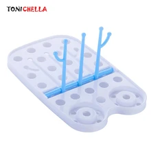 Портативная Складная Подставка для бутылочек для кормления ребенка полка для сосок Сушилка Полка для сосок держатель для соски T0344