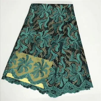 

2018 Beautiful African Lace Fabric with High Quality African Water Soluble Cord Lace Fabric HJ667-1