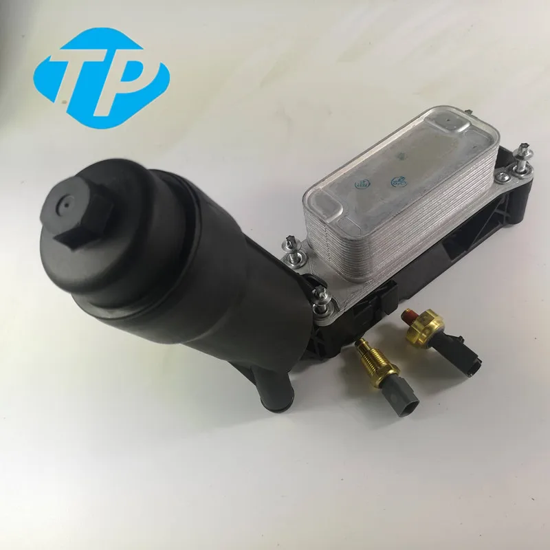Корпус фильтра масляного радиатора двигателя для Jeep Dodge Chrysler 11 13 3 6l V6 5184294AE с датчиком|Маслоохладители| |