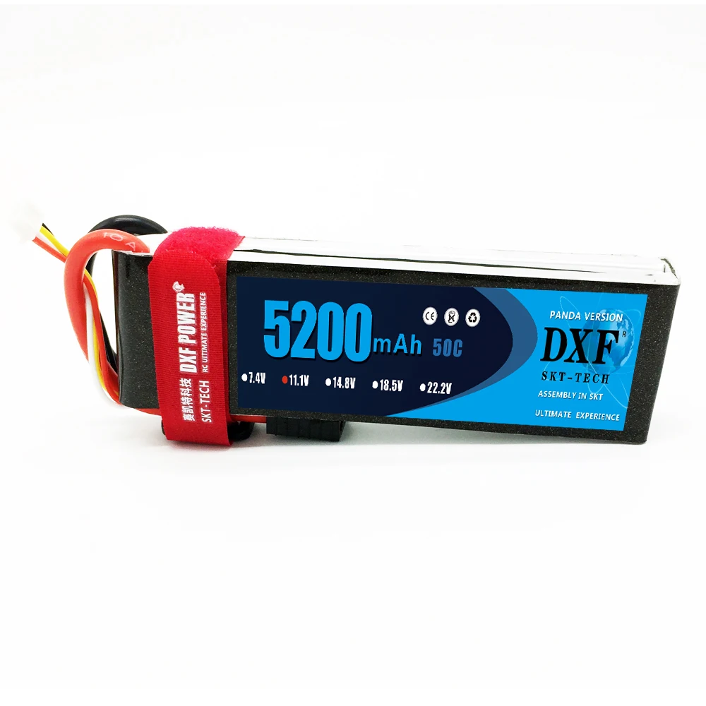 Lipo para o Barco do Carro do Helicóptero Bateria de 2 Pces Lipo 5200 Mah 50c-100c - 7.4 6500 Hardcase 60c-120c Akku rc Dxf 11.1 v 7 Cheap Peças e Acessórios