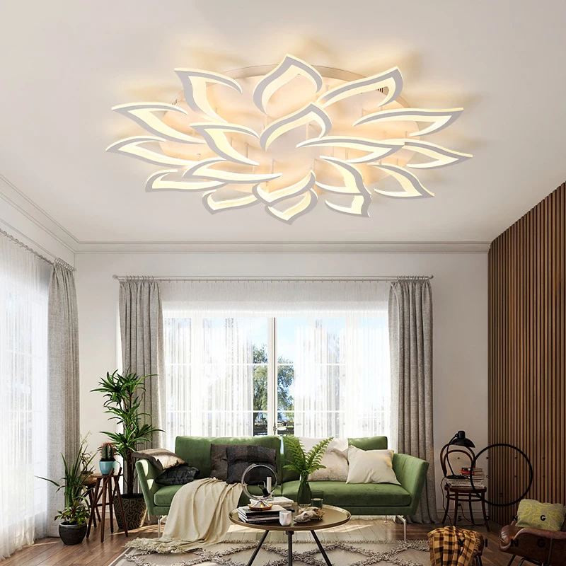

Modern Led Acrylic Rectangle Ceiling Lights For Living Room Bedroom Study Room Square 110V 220V Ceiling Lamp Fixtures
