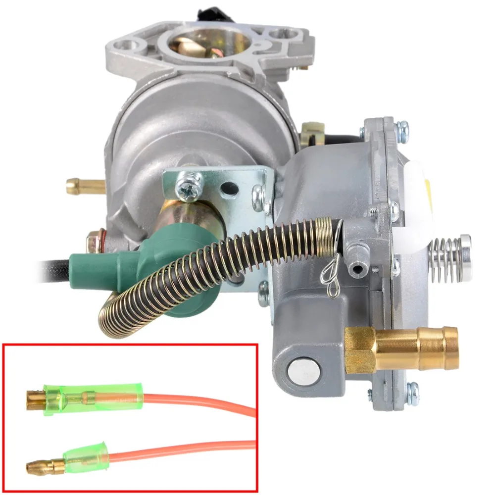 

Uxcell Dual Fuel Carburetors LPG NG Conversion Kit For Gasoline Generator 4.5-5.5KW 188F W Manual Choke Generator Parts GX390
