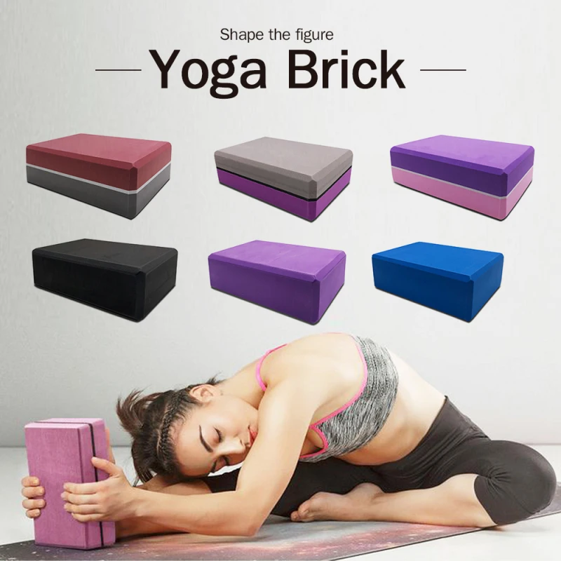 

EVA Yoga Block Colorful Foam Block Brick Exercise Fitness Tool Exercise Workout Stretching Aid Body Shaping Health Training