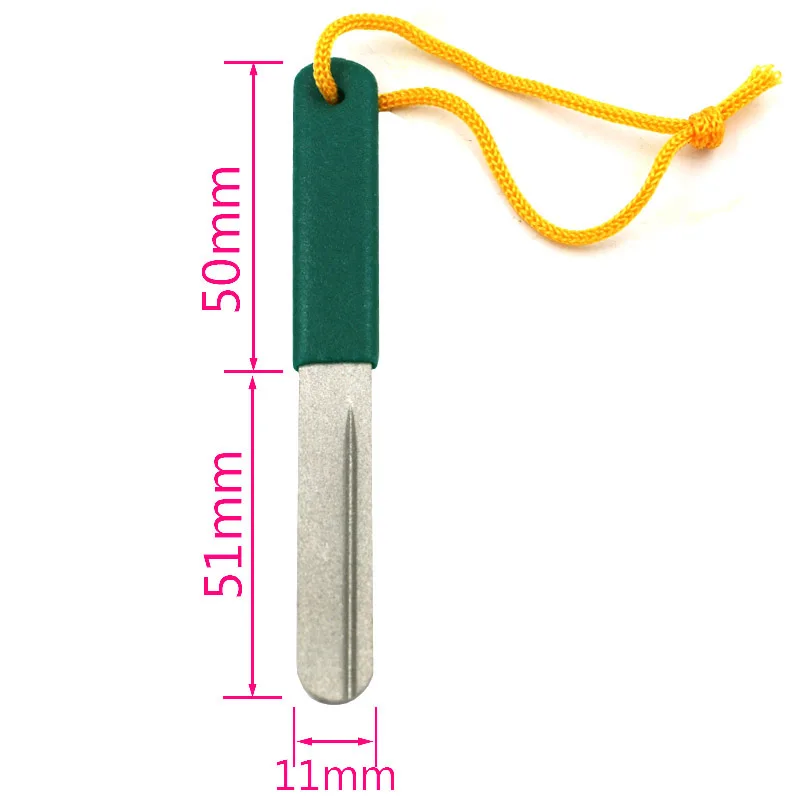 

Fishing Diamond Hook File Hook Hone Sharpening Grooves Knives Sharpener Lenght 101x11x2mm