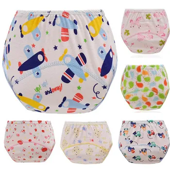 

Wholesale 20Pcs Resuable Baby Toilet Training Panties Reusable Newborn Cloth Diaper Pant Child Underwear Cowards