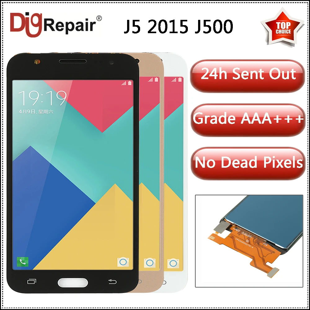 

For Samsung Galaxy J5 2015 LCD Display J500 J500F J500FN J500M J500H Touch Screen Digitizer J500 LCD For Samsung J5 2015 Display