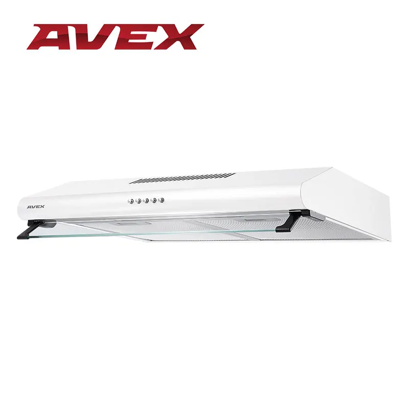 Кухонная вытяжка(воздухоочиститель) AVEX 6022 W, белого цвета, подсветка, 3 скорости, 200 куб/м /час - Цвет: White