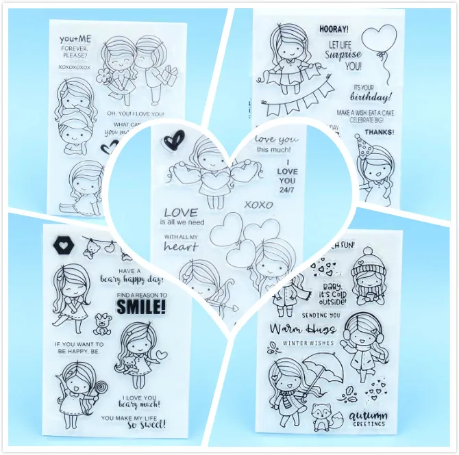 

New Transparent Clear Stamp for DIY scrapbooking/Card Making A321