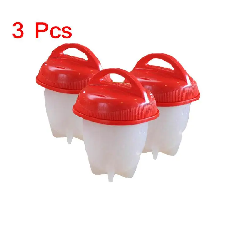 Dodolife Silicone Egg Cooker Tools 1/3 PCS Hard Boil Egg Container Yolk