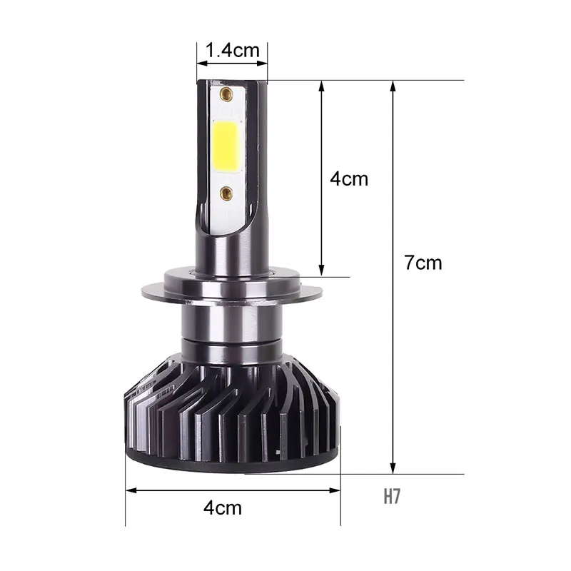 2 шт. H4 светодиодный H1 H7 светодиодный лампы для передних фар большой COB Чип 10000LM/лампа 50 W Противотуманные фары автомобиля 12 v 24 v H11 HB3 HB4 автостайлинг для автомобильных фар