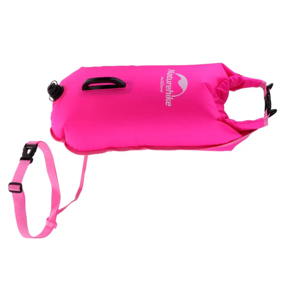 High Visibility Inflatable Dry Bag Safety Swim Pool Buoy Tow Flotation Device for Swimming Training Surfing Snorkeling