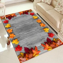 Еще коричневый дерево на осень красные желтые листья 3d печать Нескользящая микрофибра Гостиная декоративный современный моющийся коврик