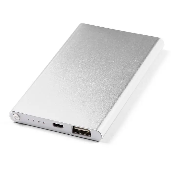 6000mAh Ultra-thin Emergency Power Bank Charger USB Data Cable Portable 18650 Lithium Battery Mobile Charging External Powerbank