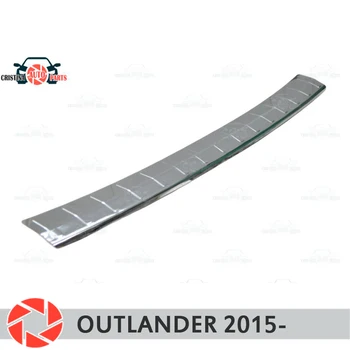 

Plate cover rear bumper for Mitsusbishi Outlander 2015- protection plate car styling decoration accessories molding stamp