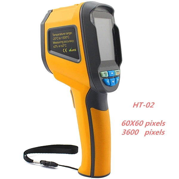 

HT-02 Sell Hot Handheld Thermograph Camera Infrared Thermal Camera HT02 Digital Infrared Imager with 2.4 inch Color Lcd Display