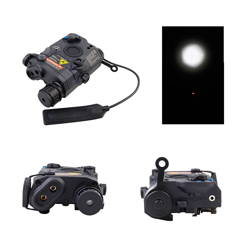 

Hunting Airsoft Rifle Gun LA-PEQ15 Battery Case Box with Red Laser and IR Lens LED Flashlight with Remote Control for 20mm Rail
