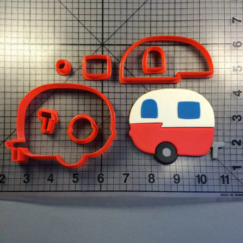 

Transportation Series Cookie Cutter Cake Mail Truck Decorating Tools Custom 3D printed Biscuits Tools Cake Baking Mould VW Bus