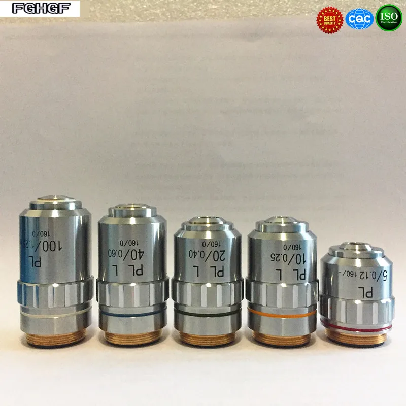 

FGHGF PL-A Long Working Distance PLAN Achromatic Objective 20X/40X/100X Metallographic Microscope Standard Interface 20.2mm/RMS