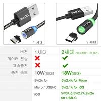 TOPK 1 м обновлен 3A Quick Charge телефон Магнитный Micro USB кабель и 8 Pin Тип usb C кабель для iPhone samsung huawei Xiaomi