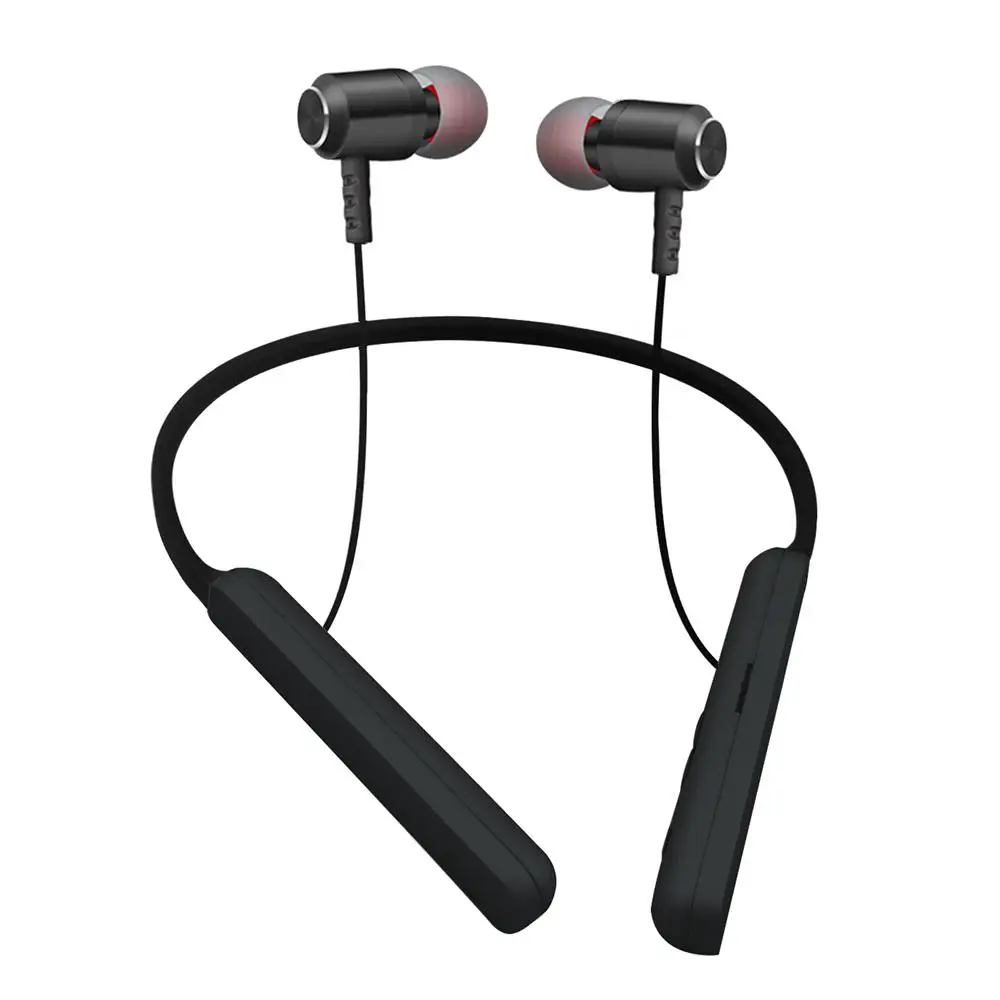 

Hanging Neck Wireless earphones headphones Stereo Bluetooth Headset magnetic support TF card MP3 for xiaomi phone