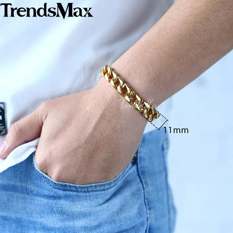 Trendsmax, модный,, золотой, нержавеющая сталь, очаровательный браслет для мужчин, Ретро стиль, тотем, мужские браслеты,, крутые, мужские ювелирные изделия, нарукавник HB324