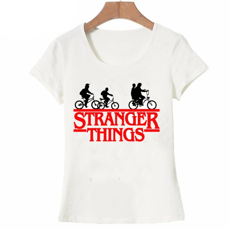 Новинка 2017 футболка с сериалом Stranger Things для женщин второй сезон популярные