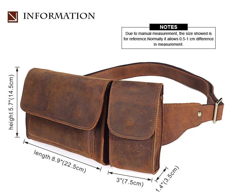 Новинка 2019 года Винтаж пояса из натуральной кожи мужская сумка на талию повседневное Multi-functions Fanny сумка на пояс мужской путешествия