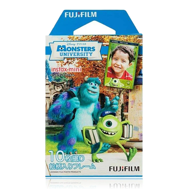 Fujifilm Instax Mini Monsters Университетская мгновенная 10 пленка для Fuji 7s 8 + 9 25 50s 70 90 300 SP 1 2