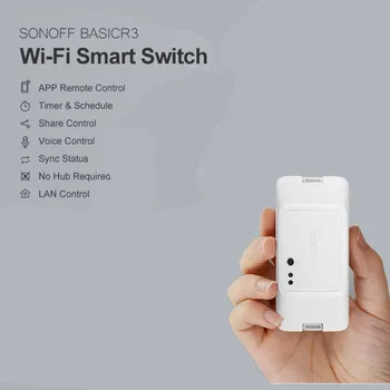 

SONOFF R3 Smart ON/OFF WiFi Switch Support APP/433 RF/LAN/Voice Remote Control Switch DIY Mode Works with Alexa Google Home