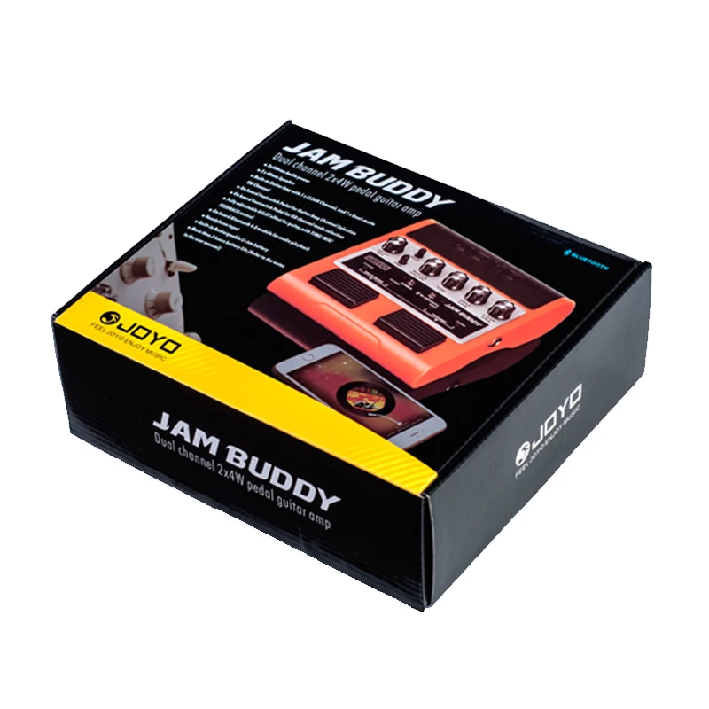 Joyo jam buddy перезаряжаемый bluetooth 4,0 двухканальный 2*4 Вт педаль Стиль Гитарный усилитель с задержкой чистые эффекты