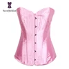 Corselet en tissu Satin pour femmes, sous-vêtement modelant, buste, amincissant, taille, ruban de laçage, Corset et Bustier avec ficelle G, 818 # ► Photo 2/6